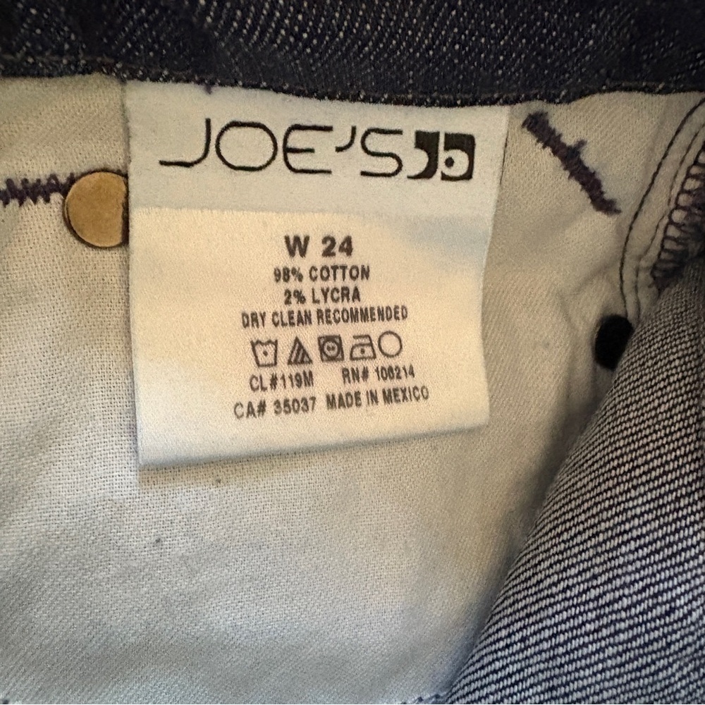 Joe’s Jeans Dark Wash Bootcut Jeans Women’s W24 Stretch Denim - Picture 4 of 4